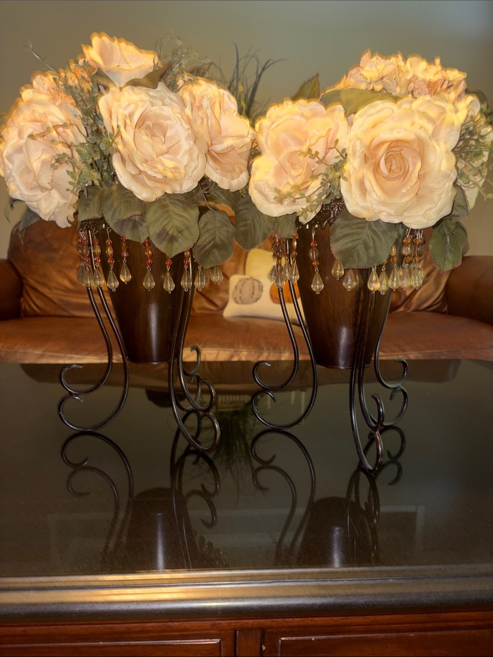 Ivory Roses with accent beading - Picture 2 of 2